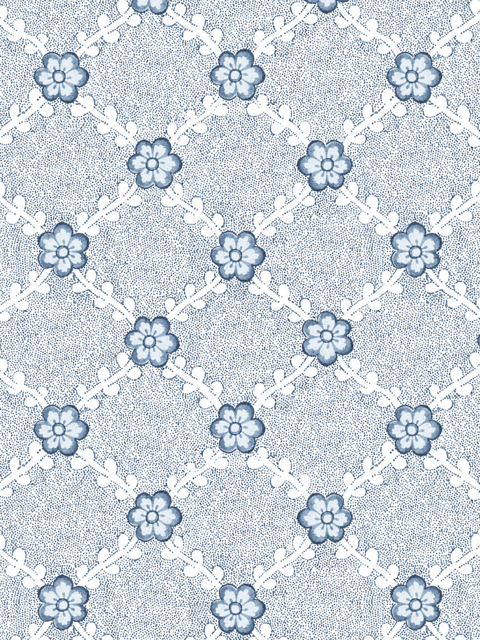 'Lucia' Wallpaper by Nathan Turner - Dark Blue