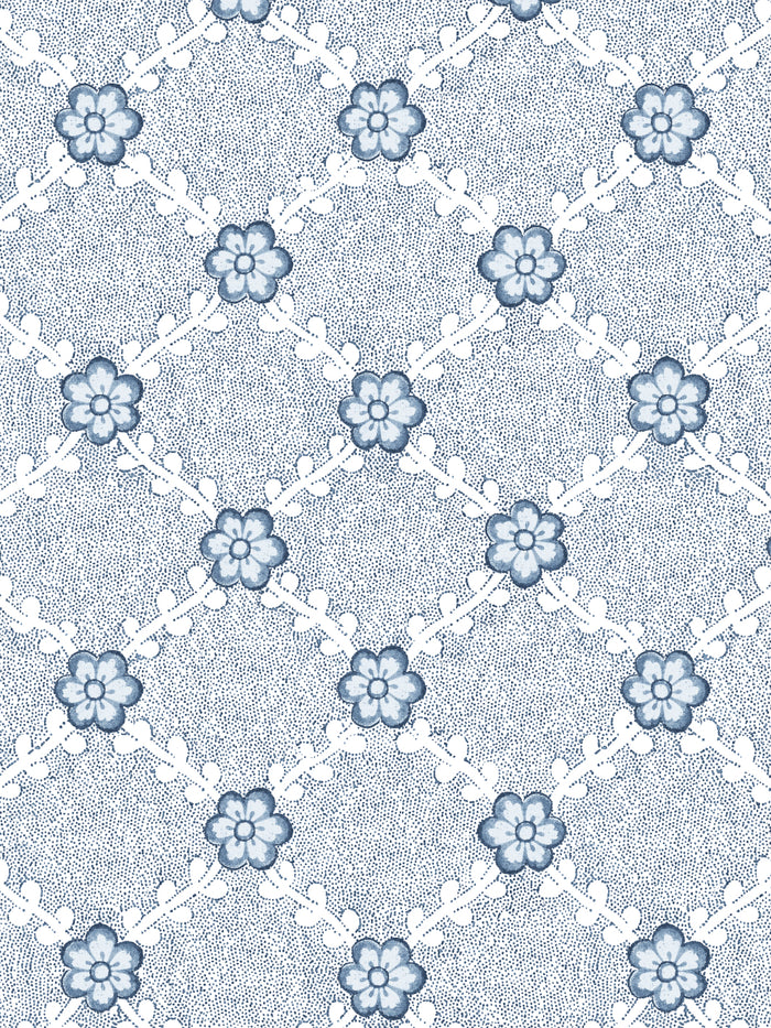 'Lucia' Wallpaper by Nathan Turner - Dark Blue