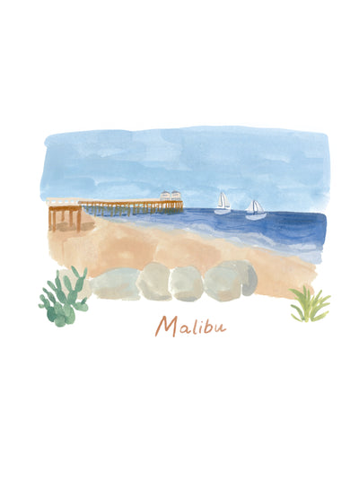 Malibu Morning Art Print