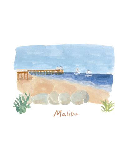 Malibu Morning Art Print