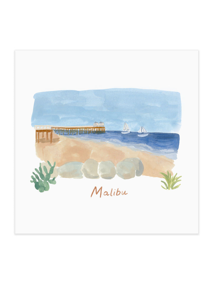 Malibu Morning Art Print