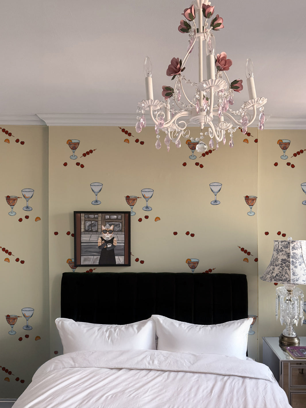 'Manhattan' Wallpaper by Carly Beck City Blue - Cream
