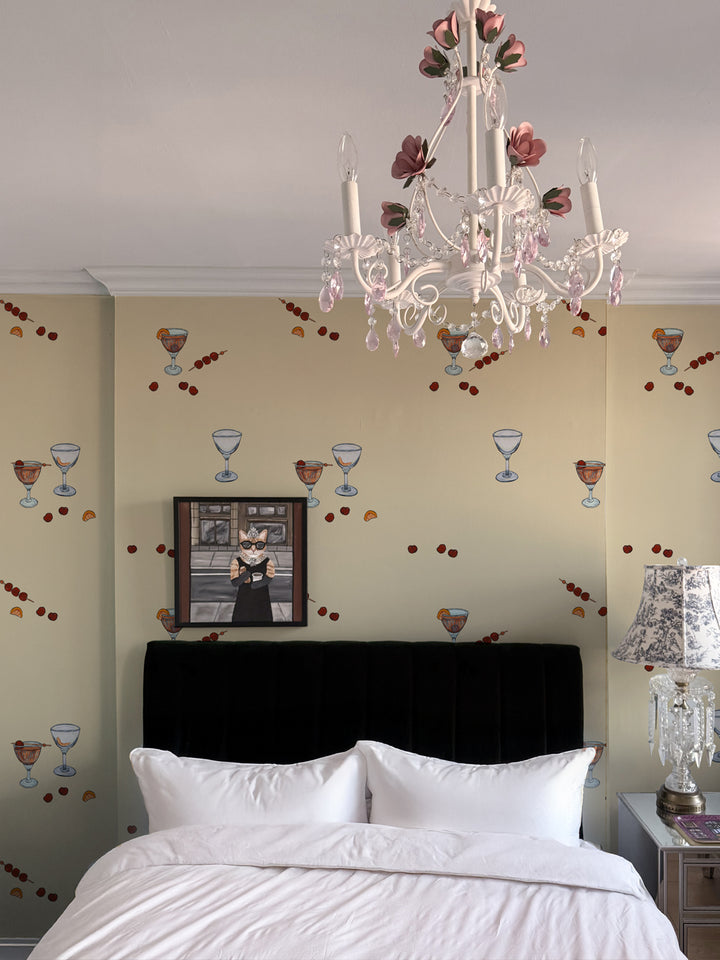 'Manhattan' Wallpaper by Carly Beck City Blue - Cream