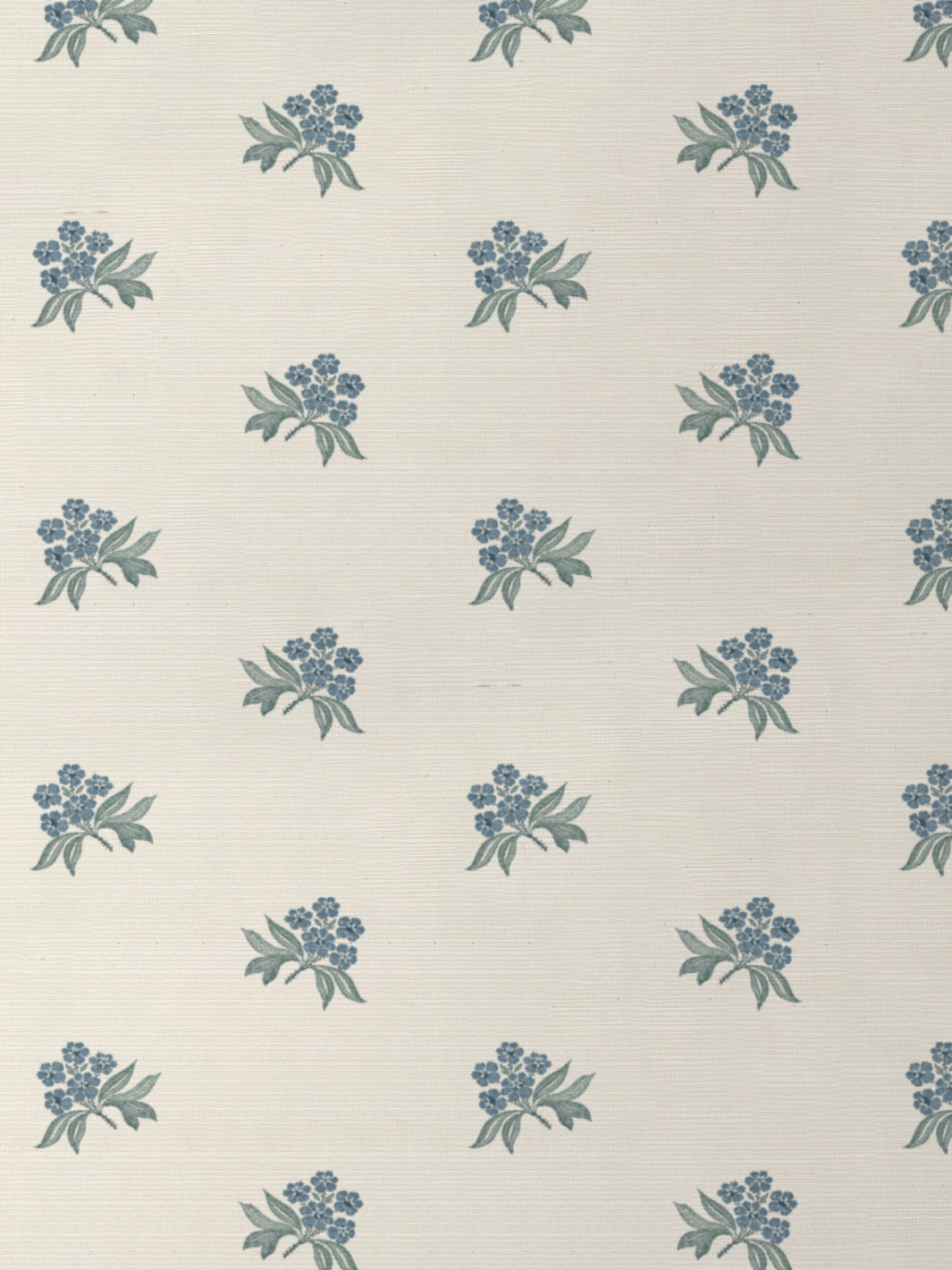 'Marian Ditsy' Grasscloth Wallpaper by Nathan Turner - Blue Aqua