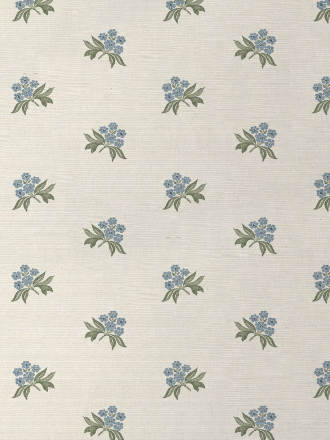 'Marian Ditsy' Grasscloth Wallpaper by Nathan Turner - Blue Green