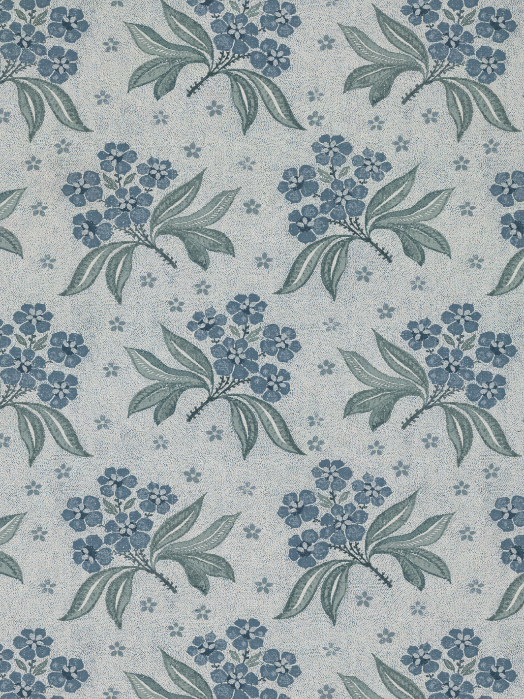 'Marian' Linen Fabric by Nathan Turner - Blue Aqua