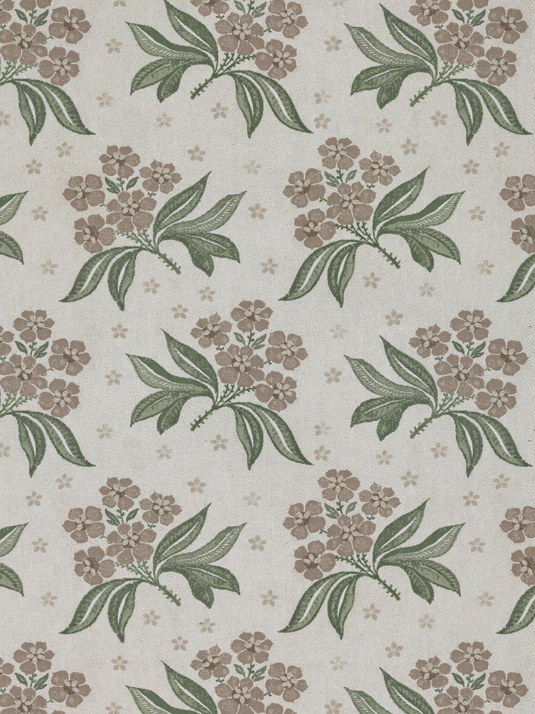 'Marian' Linen Fabric by Nathan Turner - Taupe Green