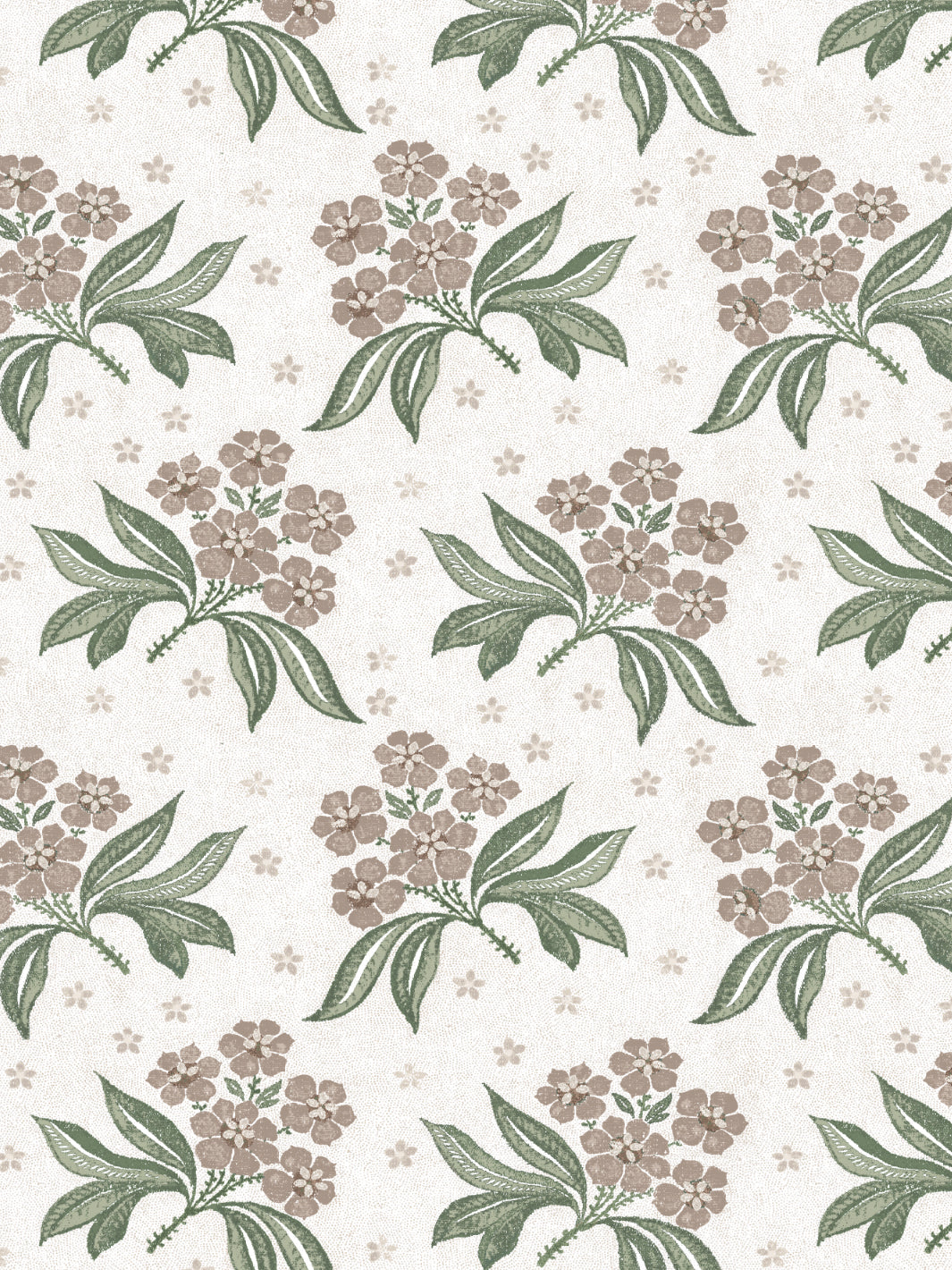 'Marian' Wallpaper by Nathan Turner - Taupe Green