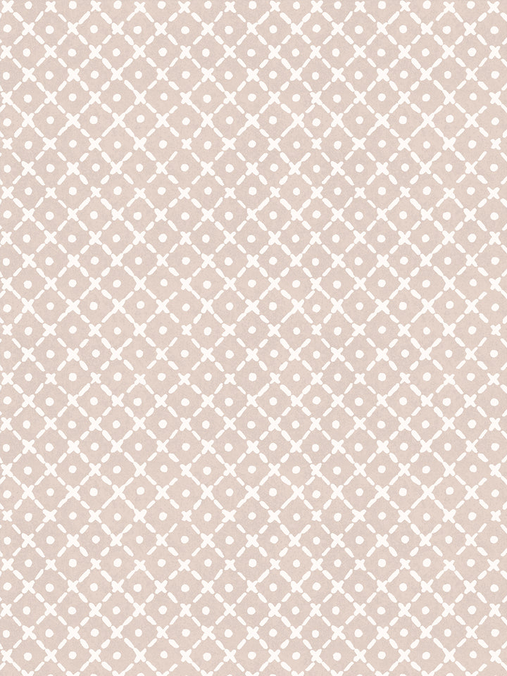 'Matelassé' Wallpaper by Clare V. - Bisque Cream