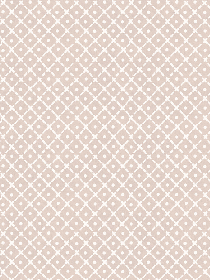 'Matelassé' Wallpaper by Clare V. - Bisque Cream