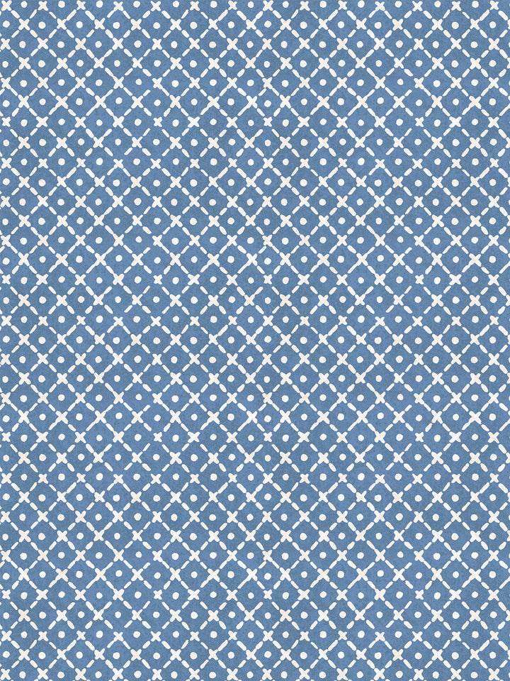 'Matelassé' Wallpaper by Clare V. - Chambray Cream