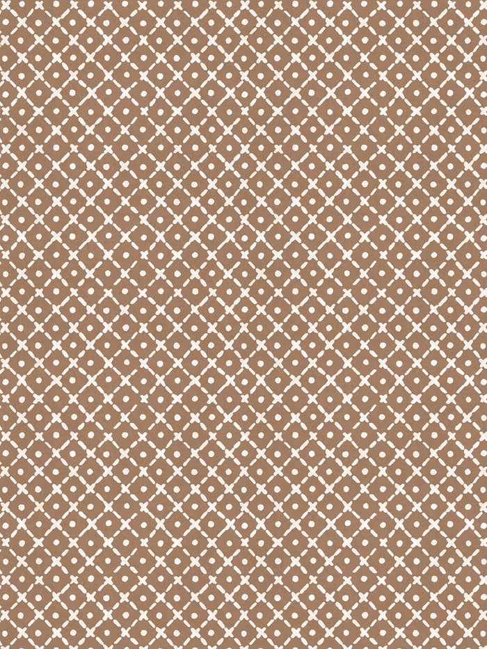 'Matelassé' Wallpaper by Clare V. - Clay Cream