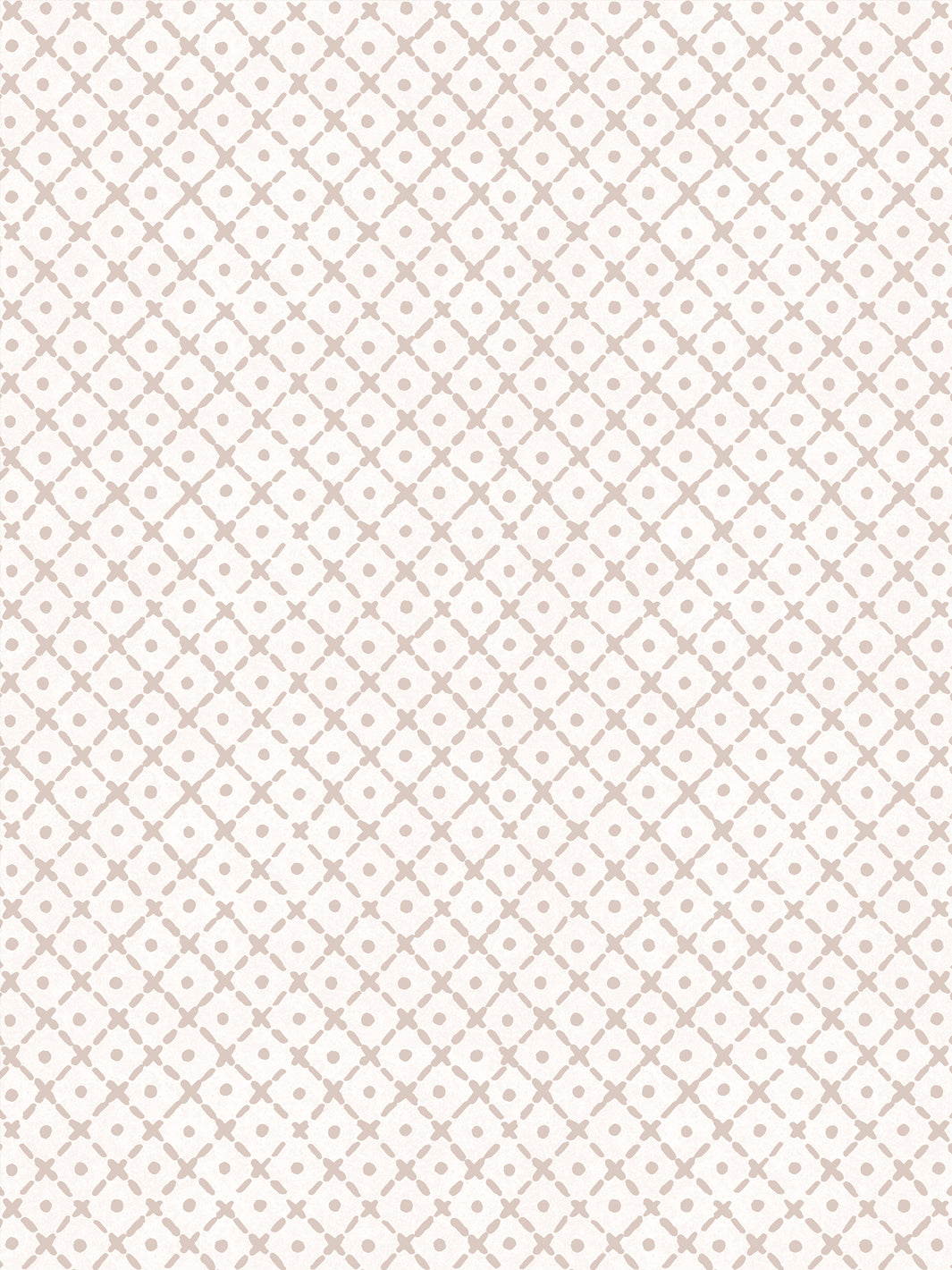 'Matelassé' Wallpaper by Clare V. - Dove Cream
