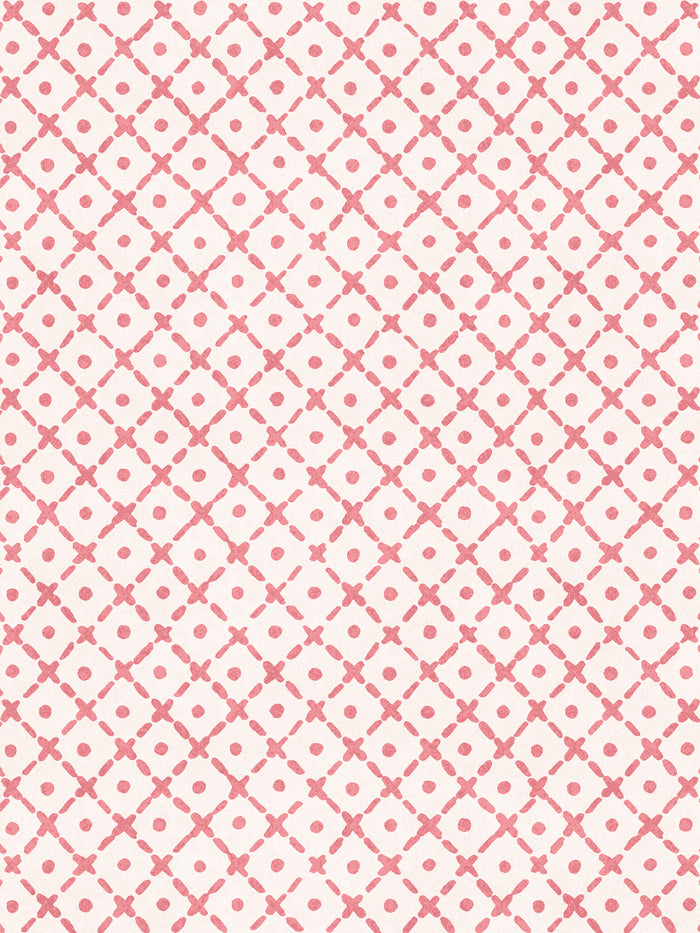 'Matelassé' Wallpaper by Clare V. - Rouge Cream