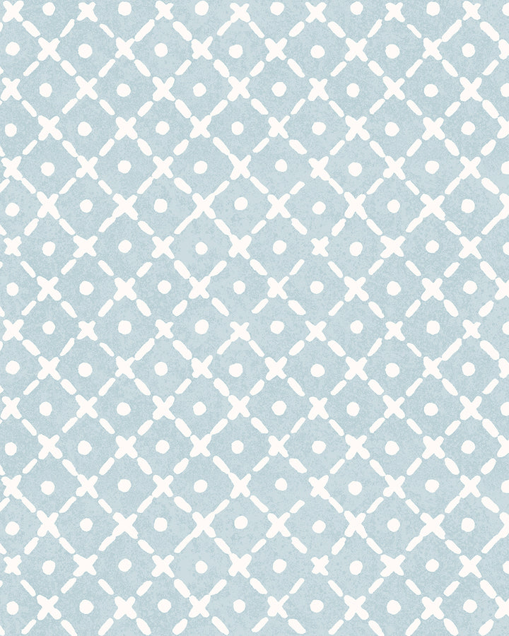 'Matelassé' Wallpaper by Clare V. - Powder