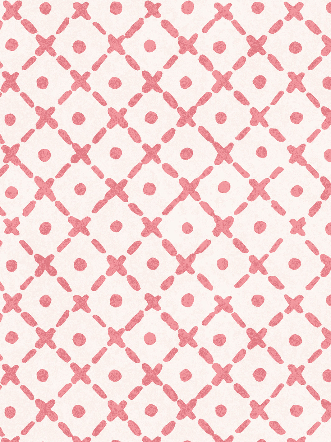 'Matelassé' Wallpaper by Clare V. - Rouge Cream