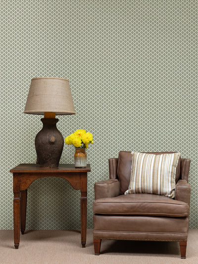 medallion all over wallpaper by nathan turner green