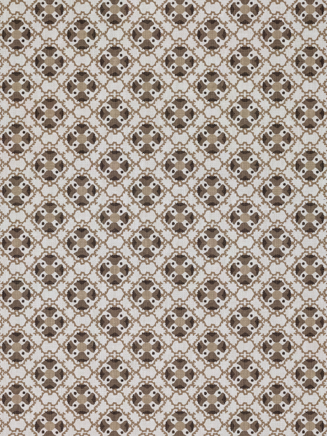 medallion allover linen fabric by nathan turner brown