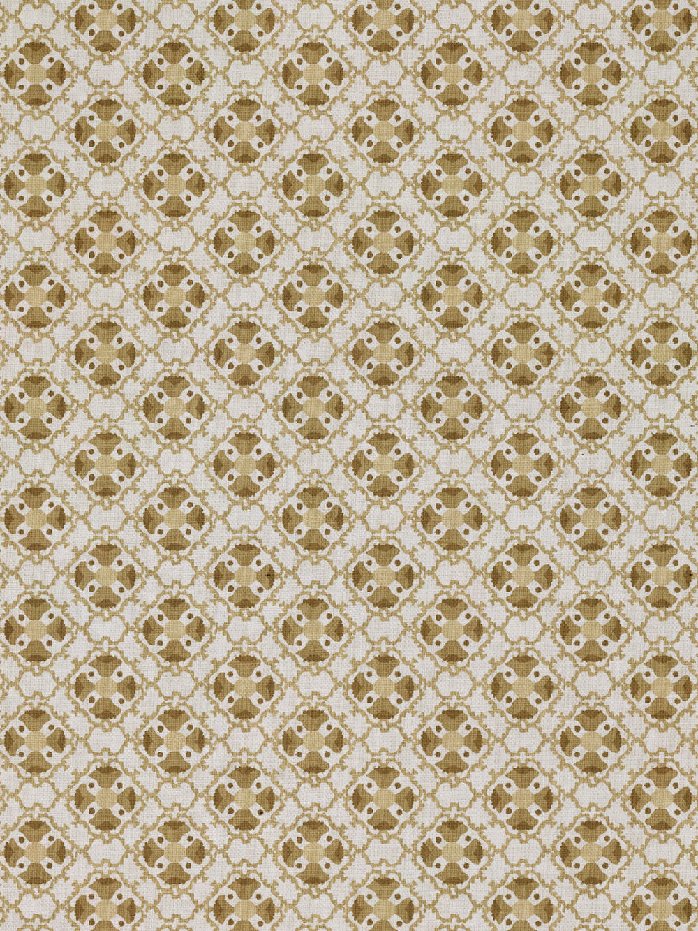 medallion allover linen fabric by nathan turner gold