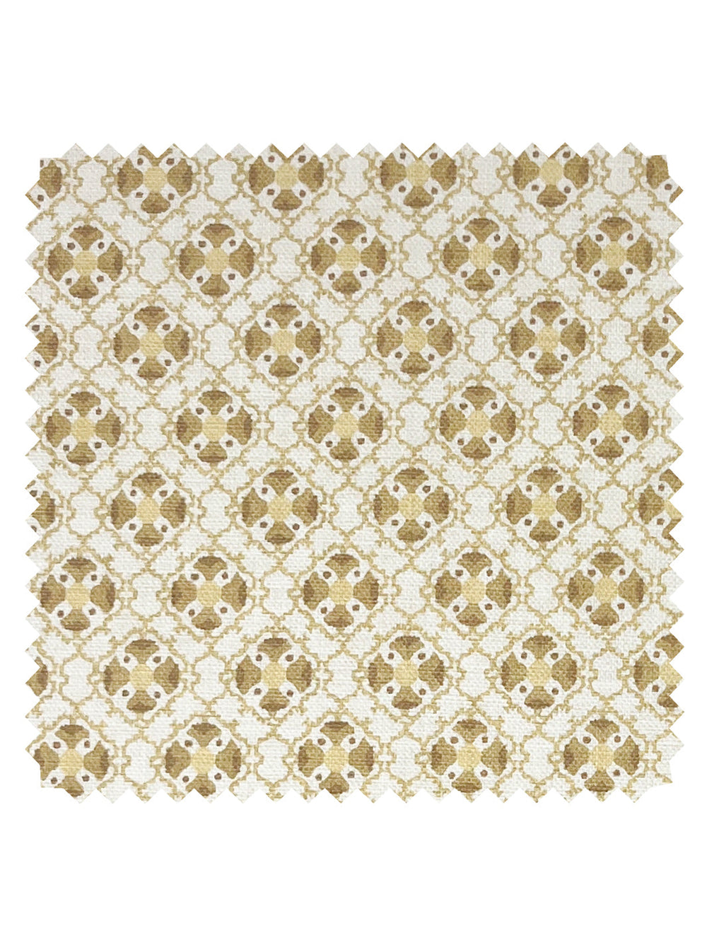 medallion allover linen fabric by nathan turner gold