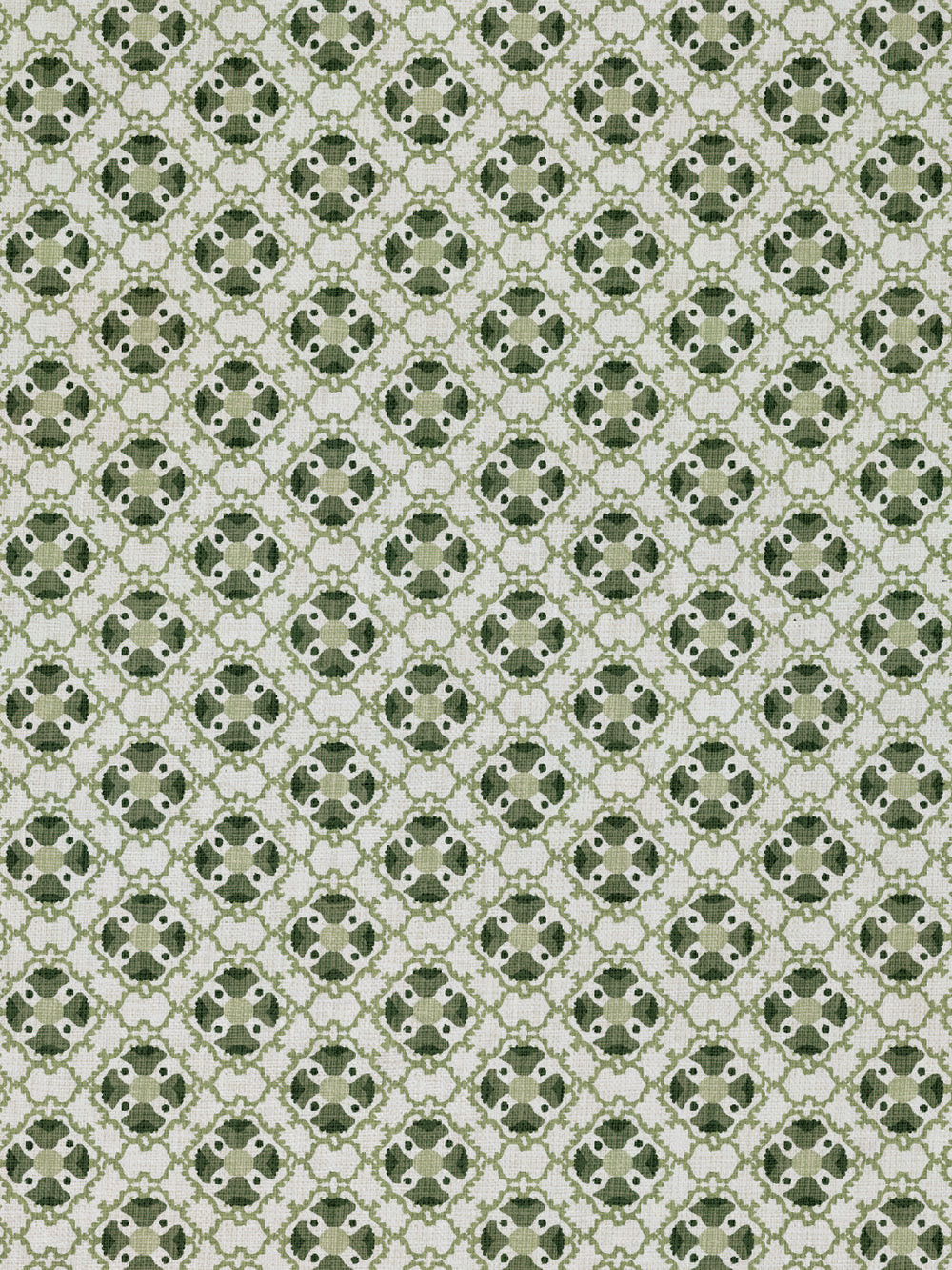 medallion allover linen fabric by nathan turner green