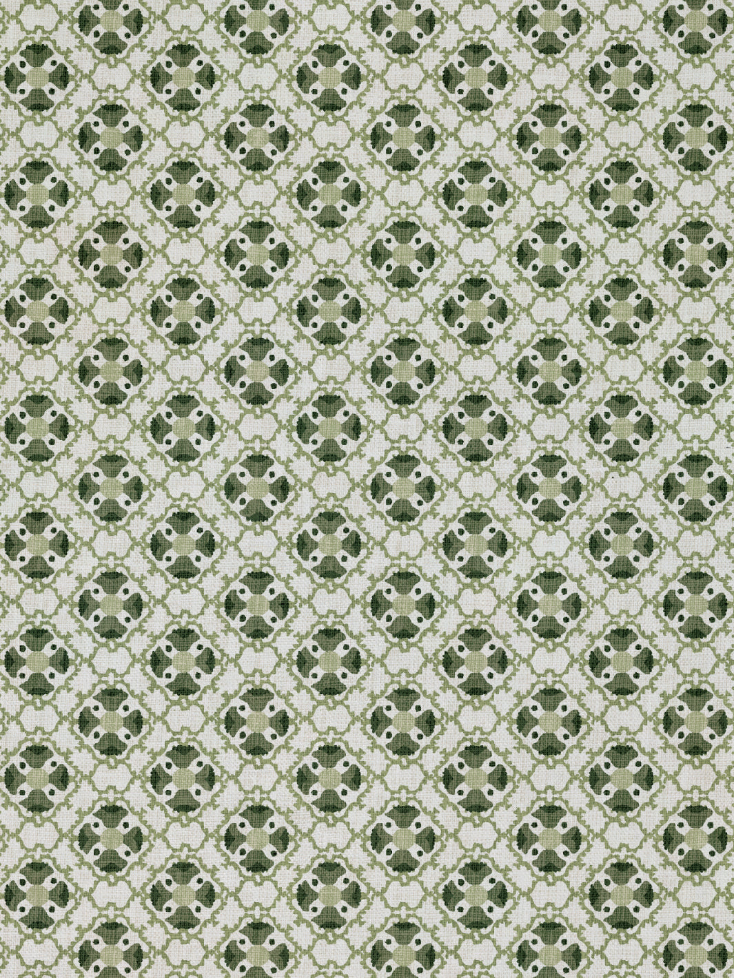 medallion allover linen fabric by nathan turner green