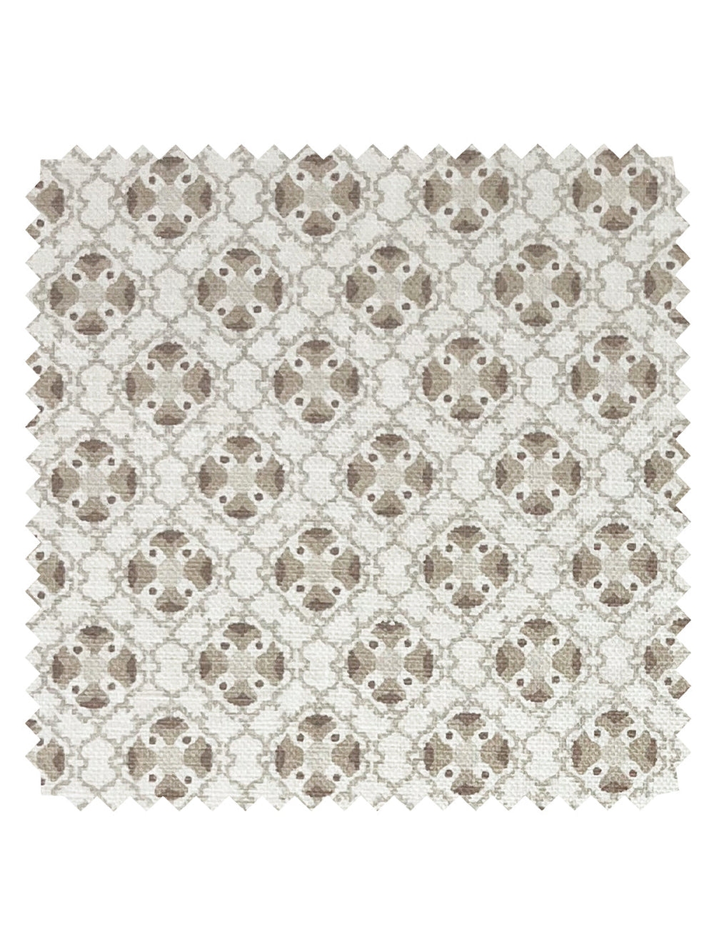 medallion allover linen fabric by nathan turner neutral