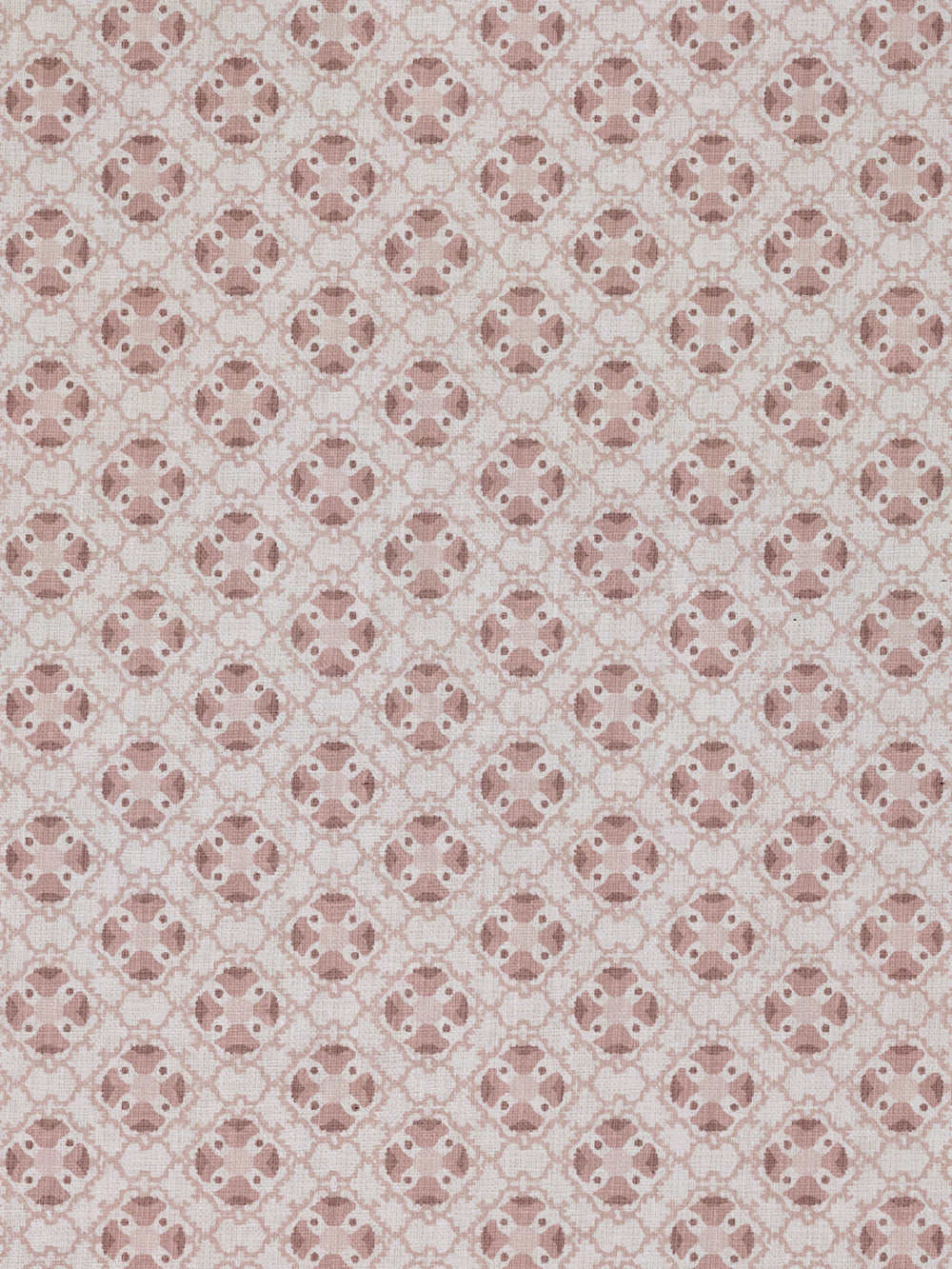 medallion allover linen fabric by nathan turner pink