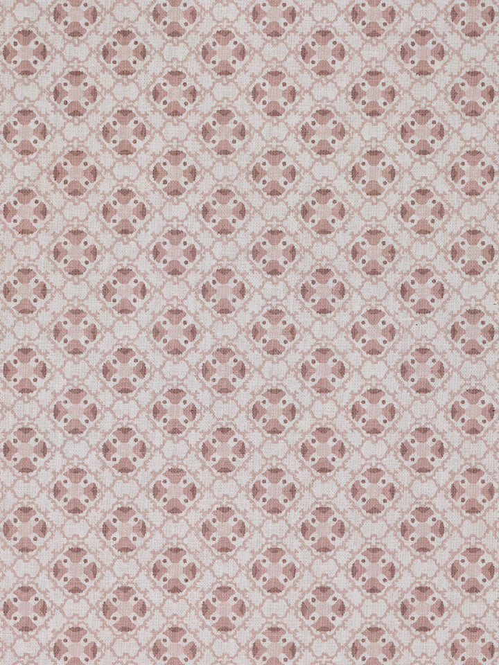 medallion allover linen fabric by nathan turner pink