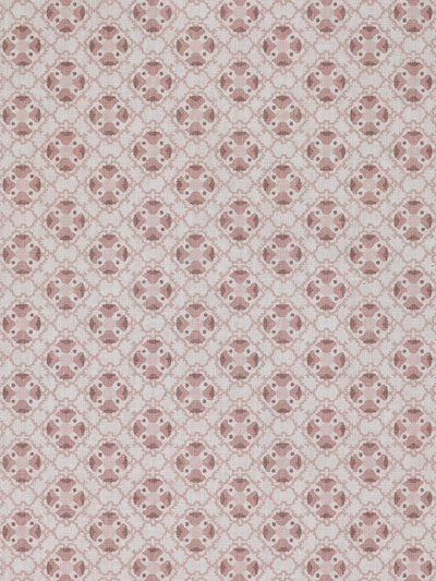 'Medallion All Over' Linen Fabric by Nathan Turner - Pink