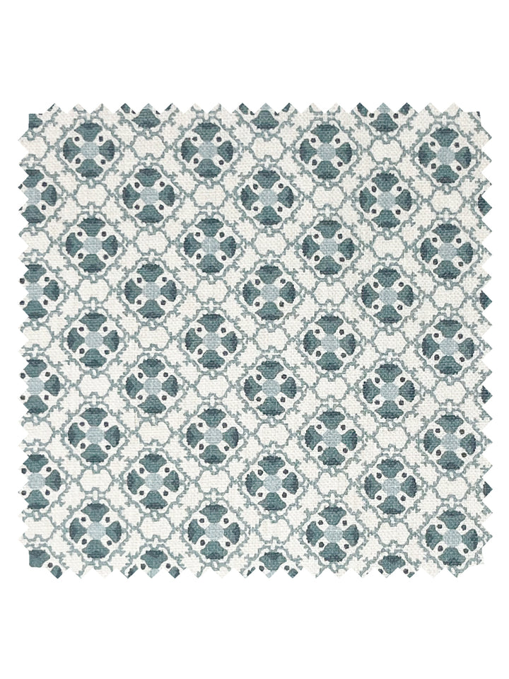 medallion allover linen fabric by nathan turner sage