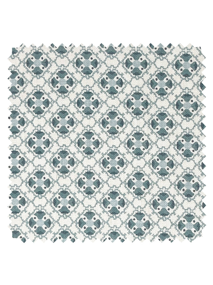medallion allover linen fabric by nathan turner sage