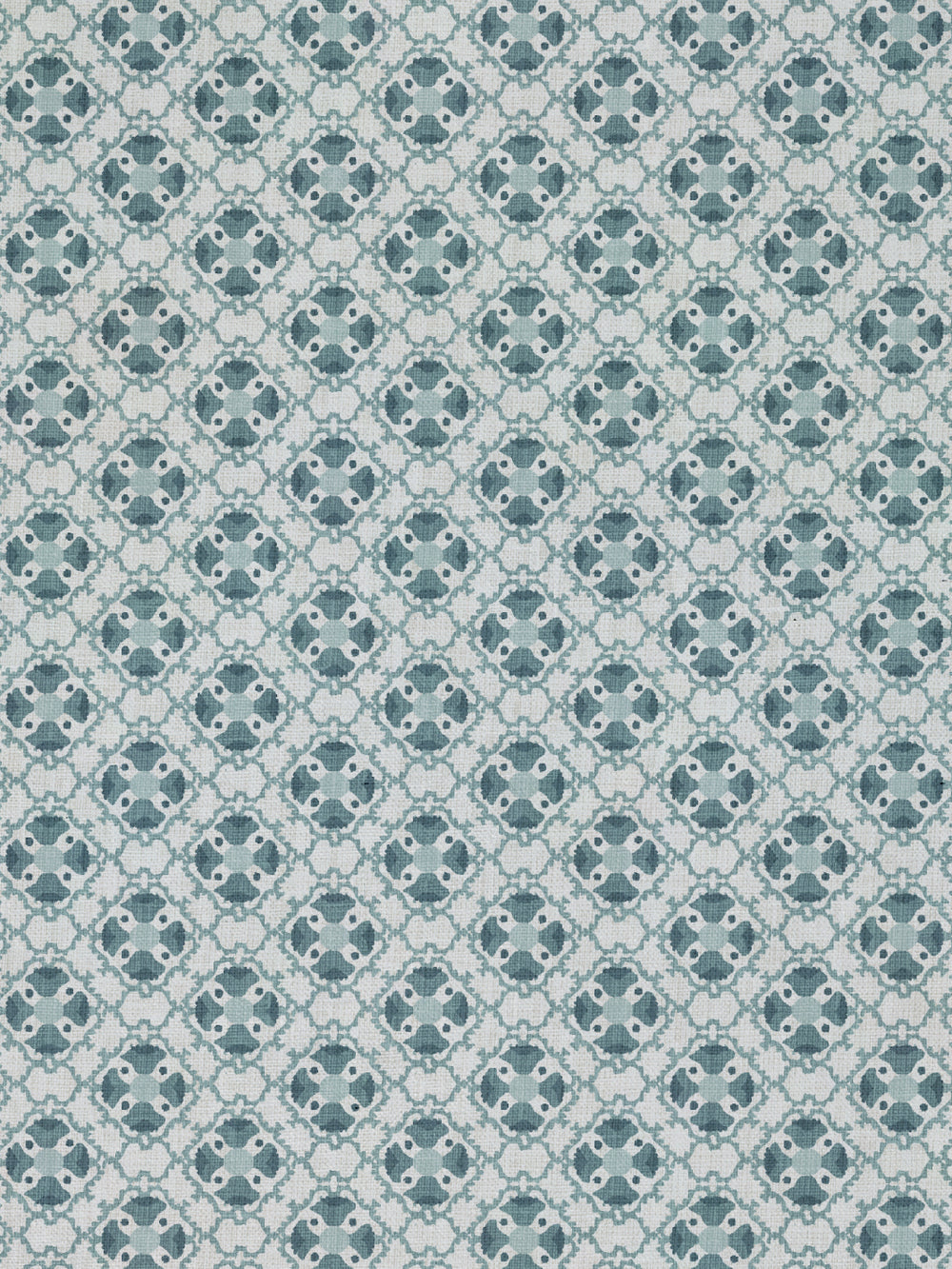 medallion allover linen fabric by nathan turner seafoam