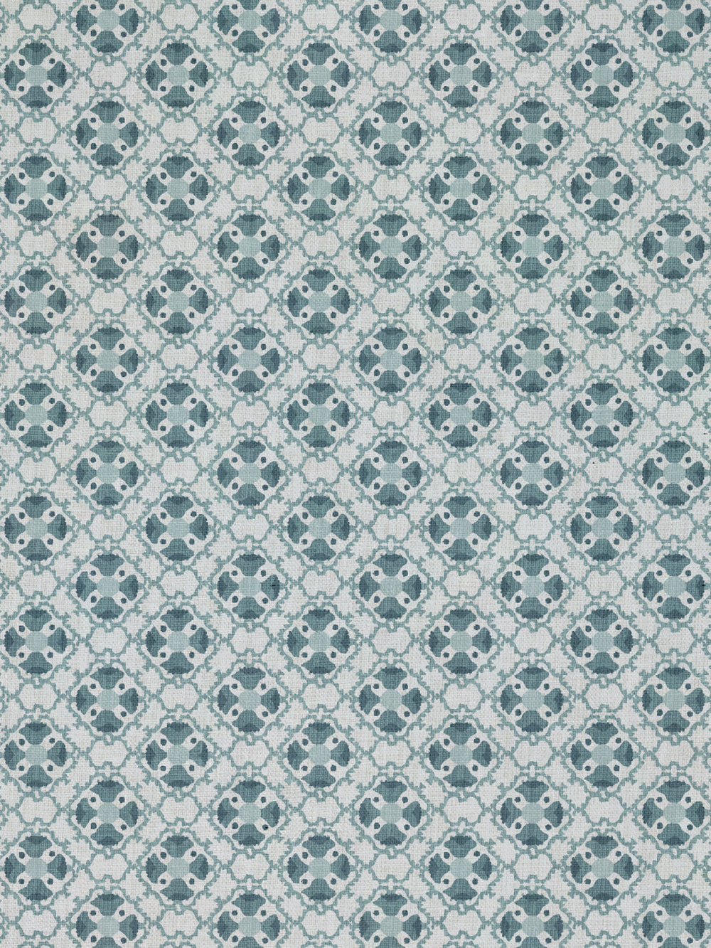 medallion allover linen fabric by nathan turner seafoam