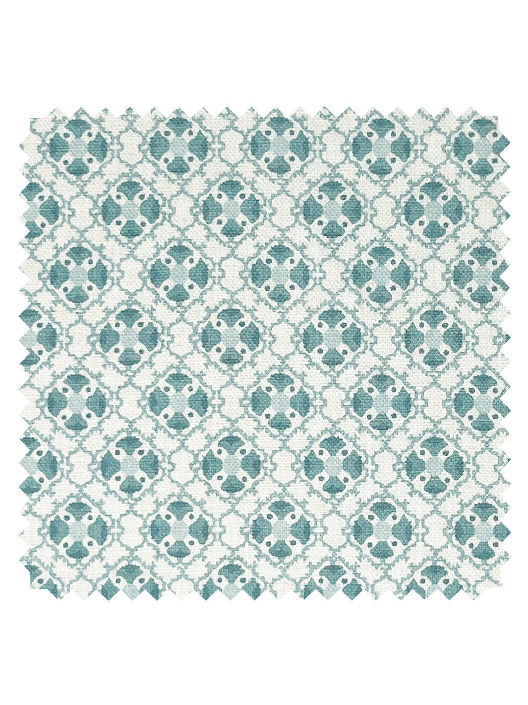 medallion allover linen fabric by nathan turner seafoam
