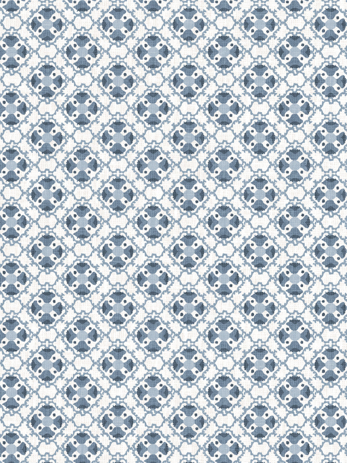 'Medallion All Over' Wallpaper by Nathan Turner - Blue