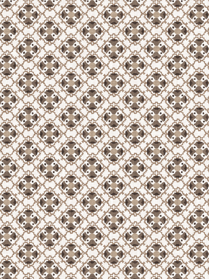 'Medallion All Over' Wallpaper by Nathan Turner - Brown