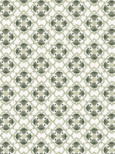 medallion all over wallpaper by nathan turner green
