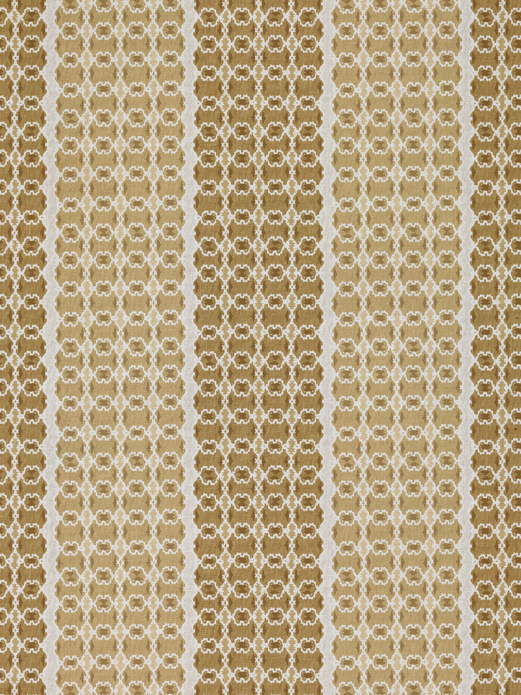 medallion stripe linen fabric by nathan turner gold