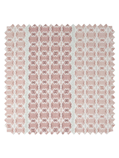'Medallion Stripe' Linen Fabric by Nathan Turner - Pink