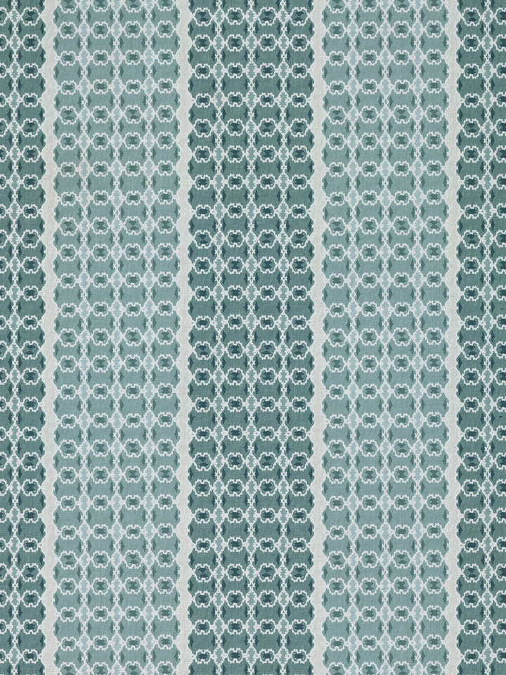 medallion stripe linen fabric by nathan turner sage