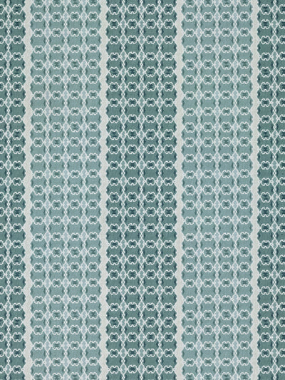 'Medallion Stripe' Linen Fabric by Nathan Turner - Sage