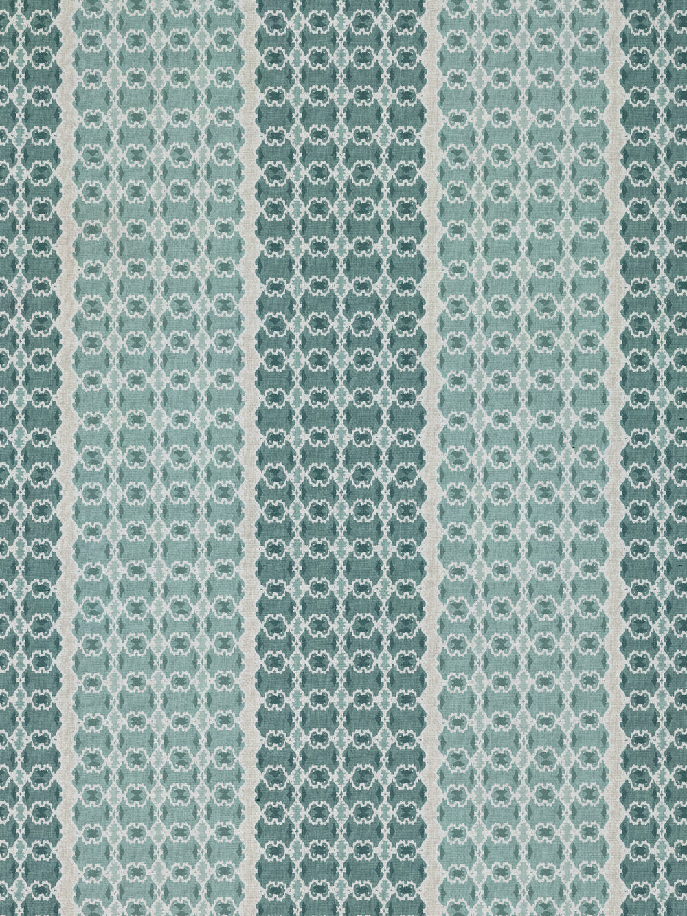 medallion stripe linen fabric by nathan turner seafoam