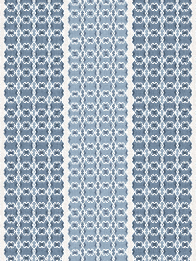medallion stripe wallpaper by nathan turner blues