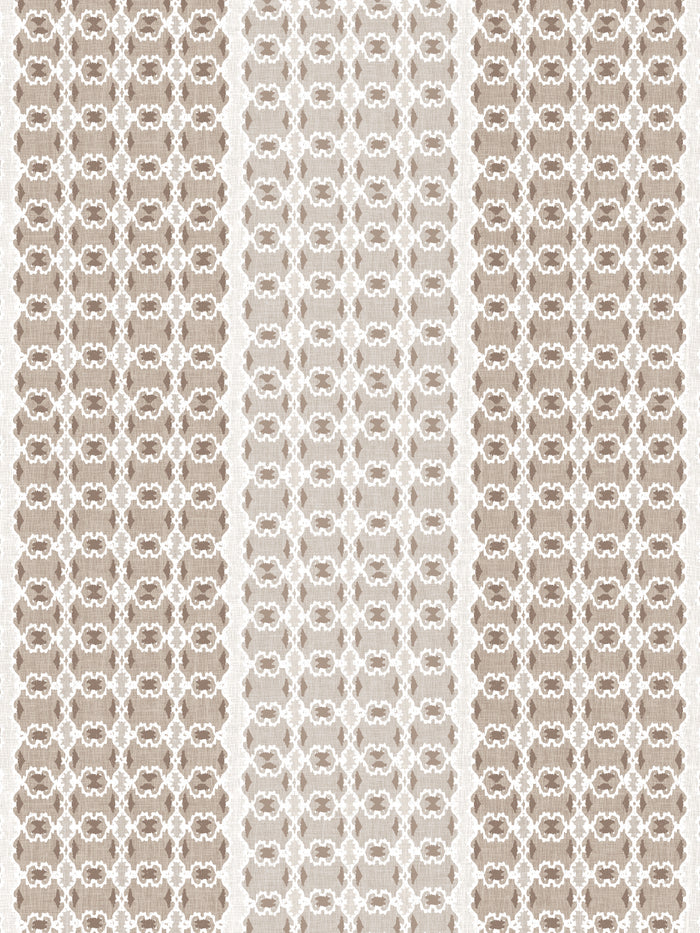 'Medallion Stripe' Wallpaper by Nathan Turner - Neutral