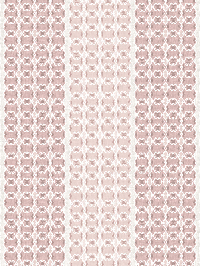 'Medallion Stripe' Wallpaper by Nathan Turner - Pink