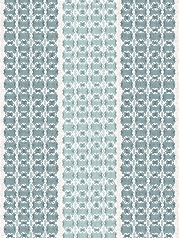 'Medallion Stripe' Wallpaper by Nathan Turner - Seafoam