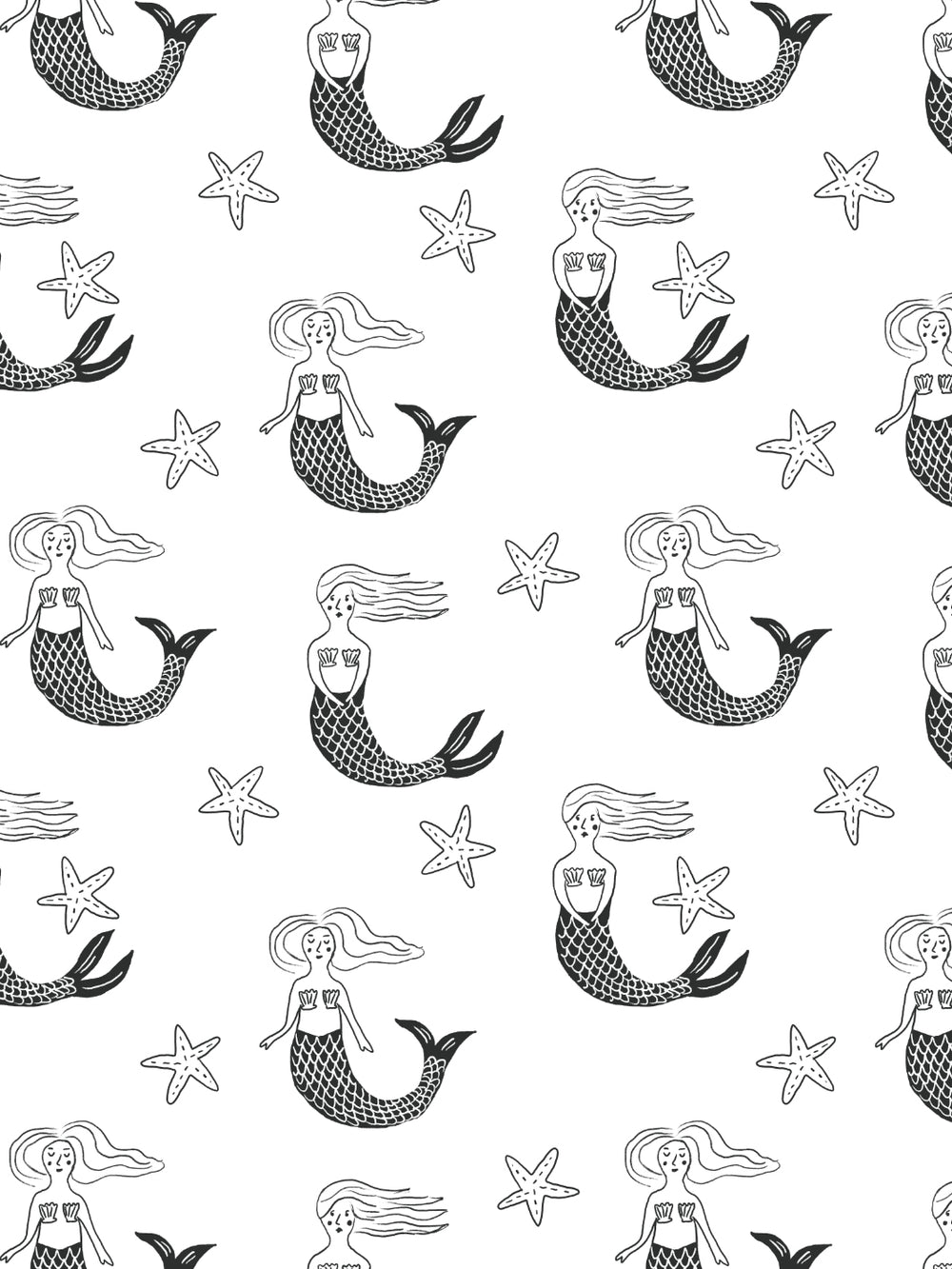 mermaid-wallpaper-by-tea-collection-black
