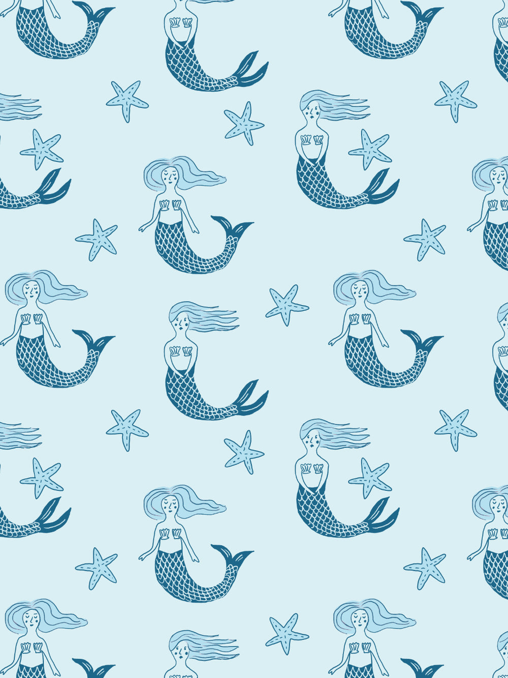 mermaid-wallpaper-by-tea-collection-blues