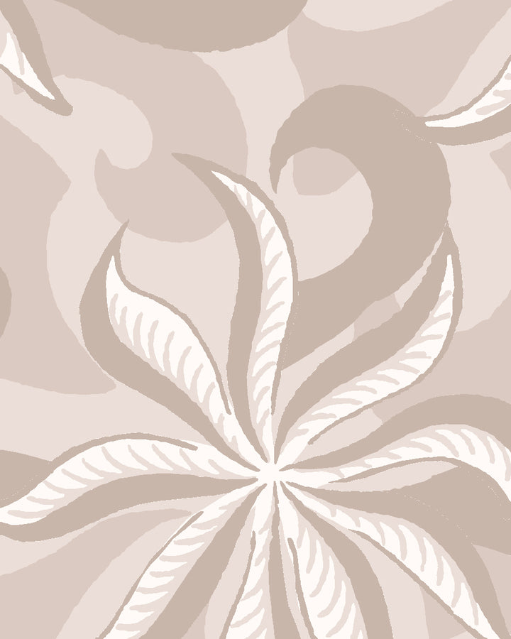 'Multi Frisée' Wallpaper by Clare V. - Dove Bisque Cream